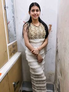 Elegant Cream Tiered Maxi Dress