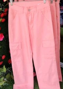 Pink Cargo Pants