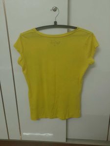 Bright Yellow Casual Tshirt