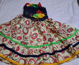 Cute Girls Dress with Floral Details