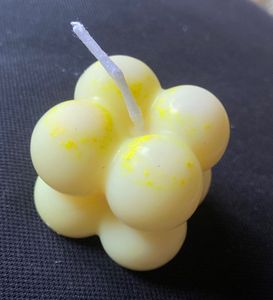 Yellow Bubble Candle