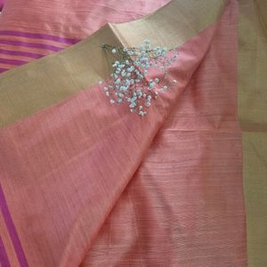 Peach Saree For 200