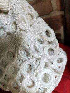 White Handbag Crochet Looks Pretty