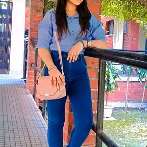 Blue Formal Party Casual Shirt