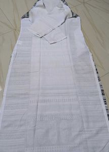 Elegant Black &amp; White Kurta