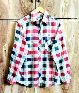 Checked Button-Down Shirt size-42
