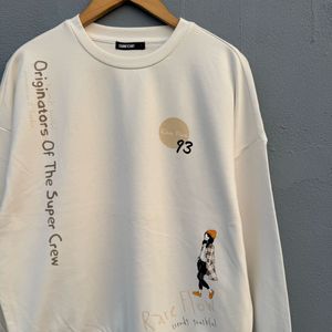 White Graphic Sweatshirt