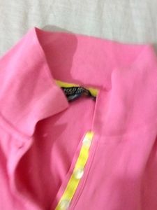 Pink Polo Top