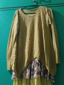Pre Winter Top With Net In Bottom