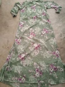 Floral Green Maxi Dress
