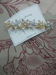 Floral Crystal Hair Clip Barrette