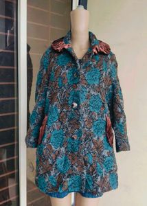 Rose Design Vintage Coat