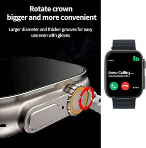 T800 Ultra Smart Watch with Beautiful Strap, Blue