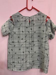 Branded Off White Top For Girls