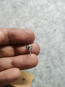 92.5 Silver Swarovski Stone Cute Stud Earrings