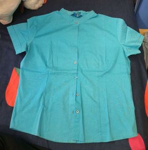Blue Button-Down Shirt