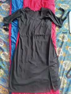 Black Sweetheart Neckline Dress