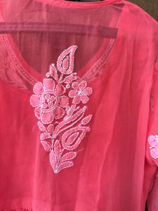 Elegant Embroidered Top w/ cotton inner