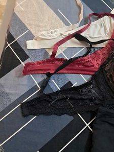 combo Of Four Imported Fabric Bra N Panty