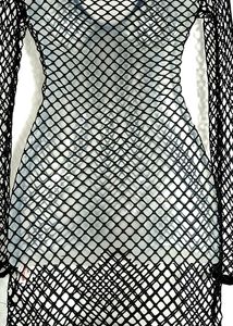 Urbanic Black Netted Dress ( Womens )