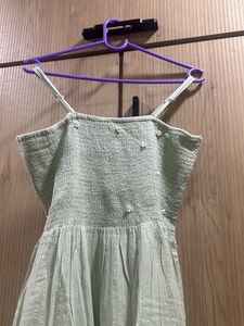 Sea Green Lucknowi Shrug And Inner