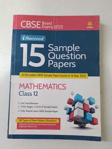 Arihant Sample Paper 12th Class