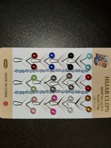 Hijab Scarf Clips Pack Of 12
