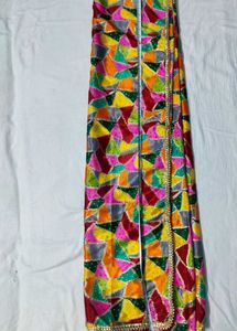 Colorful Triangle Print Dupatta