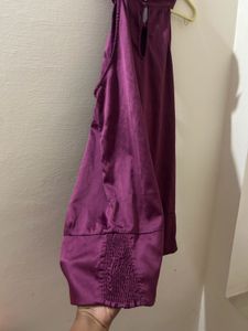 Elegant Purple Halter Top