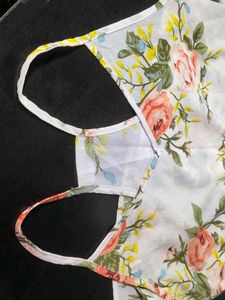 Floral White Top