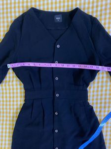 Black Button-Down Dress Bust 34