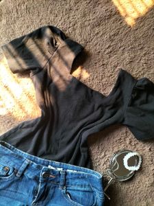 Black cute top