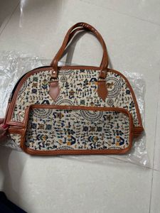 Tribal print leather Ethnic Handbag