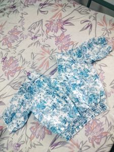 Floral Print Crop Top