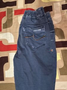 Boys&#39; Blue Graphic Denim Jeans