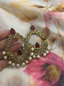 Elegant Red Stone Earrings