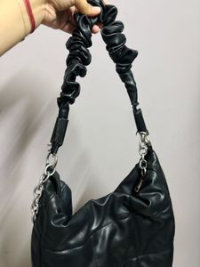 Black Padded Handbag