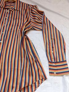 Zara Striped Silky Shirt