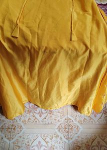 Yellow Embellished Ethnic Dress