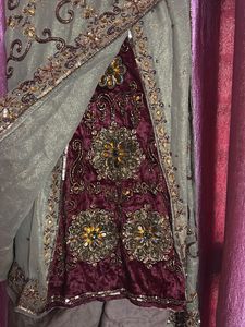 Embroidered Saree with Blouse