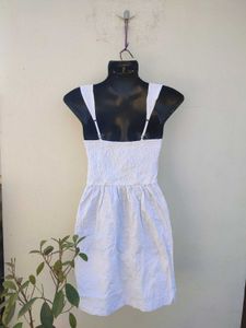 Abercrombie &amp; Fitch White Cotton Mini Dress