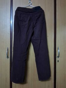 COFFEE BROWN STRAIGHT LEG JEANS