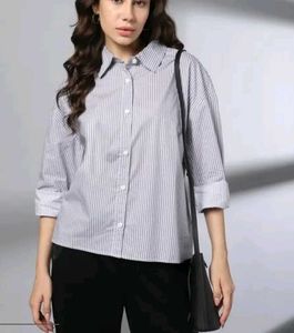 Striped Button-Down Shirt