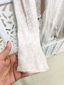Imported Beige Open Cardigan C