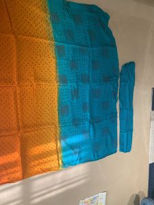 Lovely green and yellow bandheej Saree