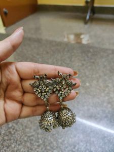 Oxidised Jhumka