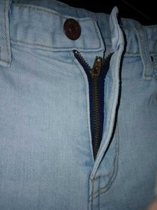 Frayed Hem Denim Shorts