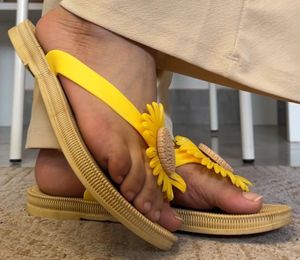 Sunflower Beach Flip Flops