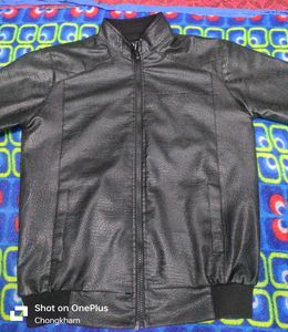 Black Leather Style Jacket