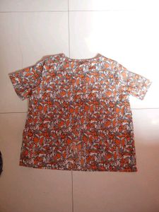 simple animal print top